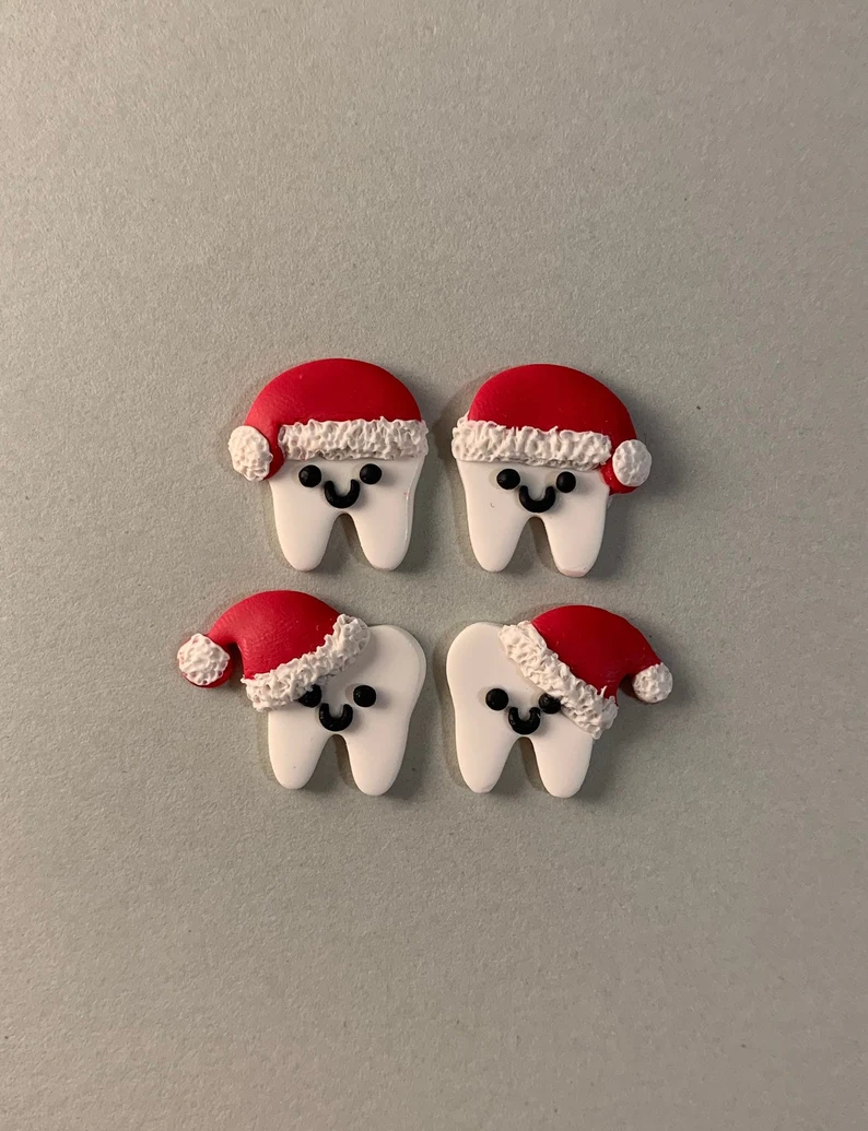 Smile Santa Earrings